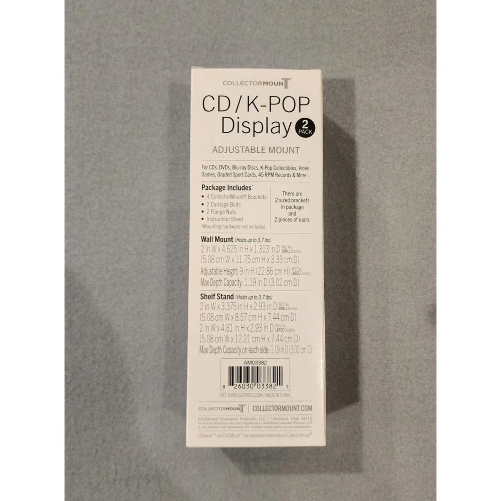CollectorMount CD K-Pop Display Adjustable Mount 2 Pack Lot of 4 New